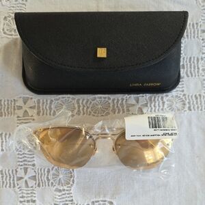 Linda Farrow Luxe Gold Sunglasses